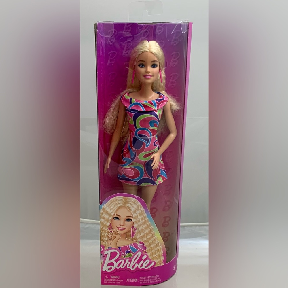 NIB Barbie Fashionista #223, Blonde Totally Hair-Inspired Look 65th Anniversary